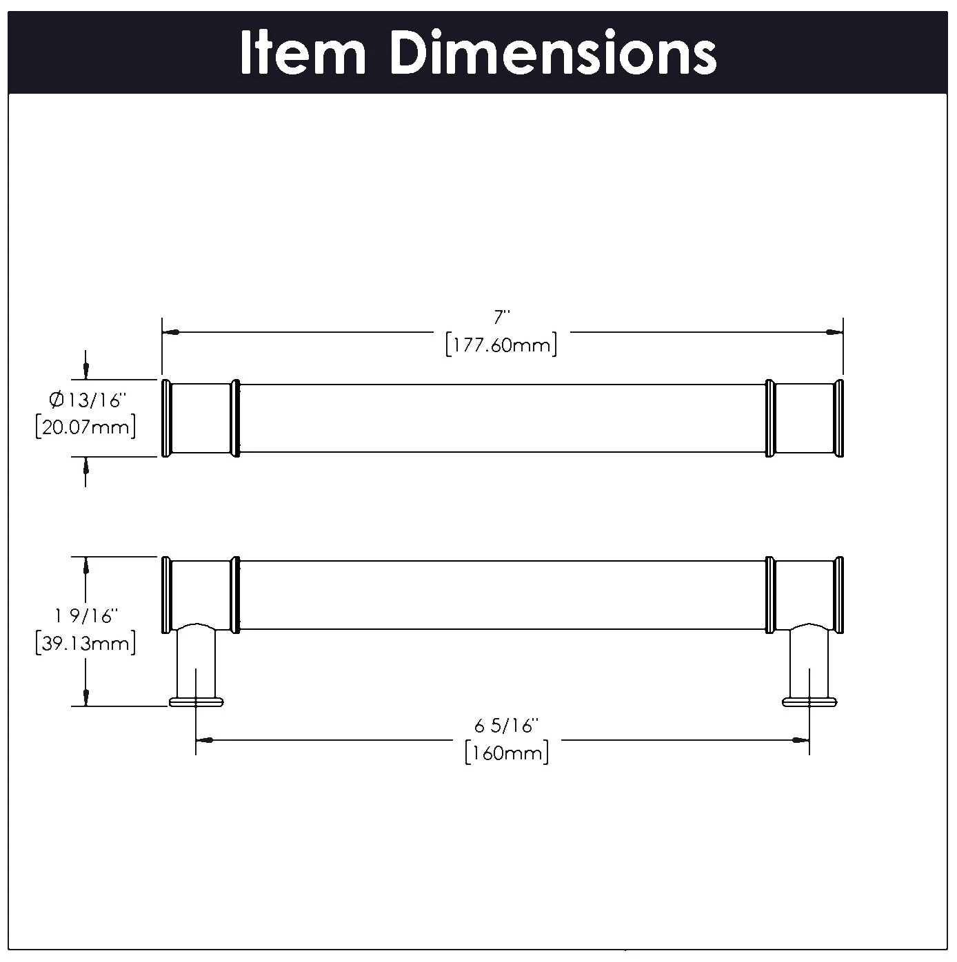 Hickory Hardware Midway 6-5/16 Inch (160mm) Center To Center Clear Acrylic Bar Cabinet Handle / Drawer Pull Crysacrylic With Satin Nickel 6 Hickory Hardware Midway 6-5/16 Inch (160mm) Center To Center Clear Acrylic Bar Cabinet Handle / Drawer Pull Crysacrylic With Satin Nickel - Image 4