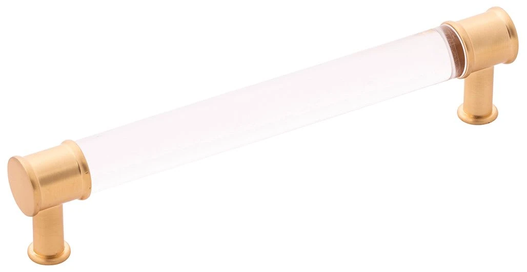 Hickory Hardware Midway 6-5/16 Inch (160mm) Center To Center Clear Acrylic Bar Cabinet Handle / Drawer Pull Crysacrylic With Satin Nickel 12 Hickory Hardware Midway 6-5/16 Inch (160mm) Center To Center Clear Acrylic Bar Cabinet Handle / Drawer Pull Crysacrylic With Satin Nickel - Image 10