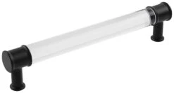 Hickory Hardware Midway 6-5/16 Inch (160mm) Center To Center Clear Acrylic Bar Cabinet Handle / Drawer Pull Crysacrylic With Satin Nickel 21 Hickory Hardware Midway 6-5/16 Inch (160mm) Center To Center Clear Acrylic Bar Cabinet Handle / Drawer Pull Crysacrylic With Satin Nickel -Cabinet Hardware Store hickory hardware p3702 camb 9408380