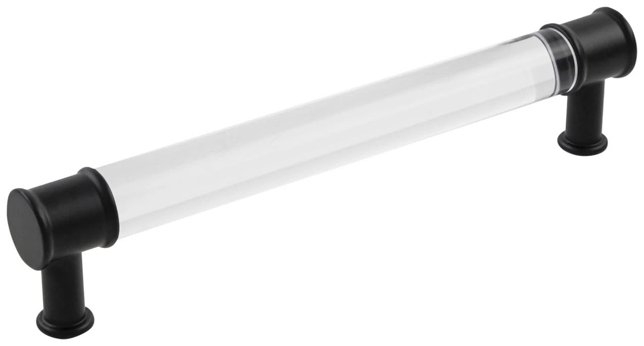 Hickory Hardware Midway 6-5/16 Inch (160mm) Center To Center Clear Acrylic Bar Cabinet Handle / Drawer Pull Crysacrylic With Satin Nickel 11 Hickory Hardware Midway 6-5/16 Inch (160mm) Center To Center Clear Acrylic Bar Cabinet Handle / Drawer Pull Crysacrylic With Satin Nickel - Image 9