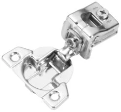 Hickory Hardware Pack Of (10) Pairs - 1-1/4 Inch Overlay Concealed Euro Cabinet Door Hinges With 108 Degree Opening Angle And Self Close Function - Total 20 Polished Nickel