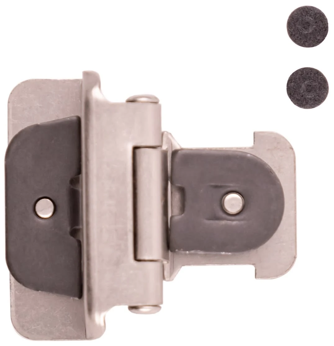 Hickory Hardware (10) Pairs -1/2 Inch Overlay Wrap Cabinet Door Hinge With 165 Degree Opening Angle - Total 20 Satin Nickel 6 Hickory Hardware (10) Pairs -1/2 Inch Overlay Wrap Cabinet Door Hinge With 165 Degree Opening Angle - Total 20 Satin Nickel - Image 4