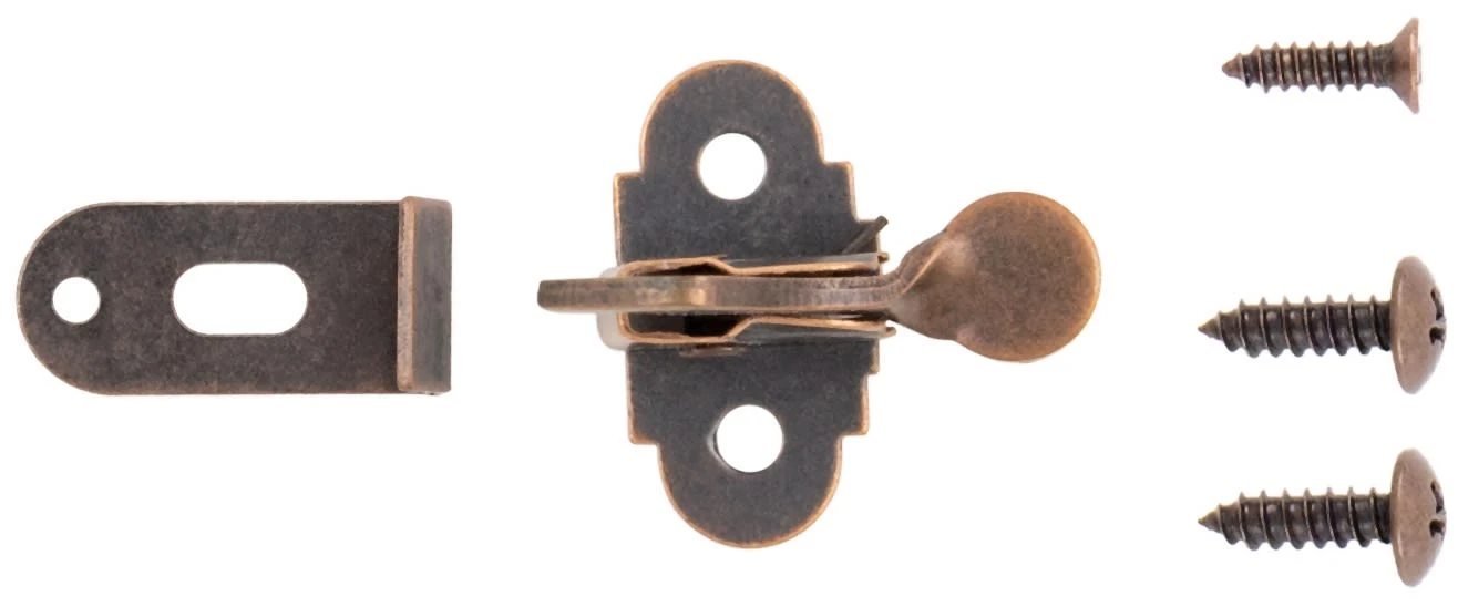 Hickory Hardware Pack Of (25) - 11/16" Center To Center Zinc Flex Elbow Cabinet Catch Statuary Bronze 4 Hickory Hardware Pack Of (25) - 11/16" Center To Center Zinc Flex Elbow Cabinet Catch Statuary Bronze - Image 2