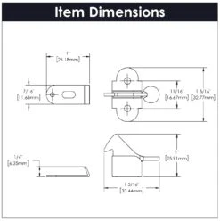 Hickory Hardware Pack Of (25) - 11/16" Center To Center Zinc Flex Elbow Cabinet Catch Statuary Bronze 8 Hickory Hardware Pack Of (25) - 11/16" Center To Center Zinc Flex Elbow Cabinet Catch Statuary Bronze -Cabinet Hardware Store hickory hardware p654 25pack alternate image 3195