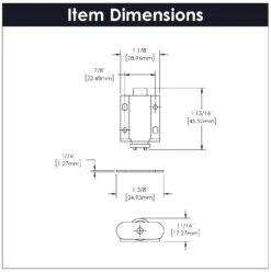 Hickory Hardware Pack Of (25) - 7/8" Center To Center Magnet Touch Cabinet Catch White 11 Hickory Hardware Pack Of (25) - 7/8" Center To Center Magnet Touch Cabinet Catch White -Cabinet Hardware Store hickory hardware p655 25pack alternate image 3198