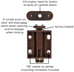 Hickory Hardware Pack Of (25) - 7/8" Center To Center Magnet Touch Cabinet Catch White 12 Hickory Hardware Pack Of (25) - 7/8" Center To Center Magnet Touch Cabinet Catch White -Cabinet Hardware Store hickory hardware p655 25pack alternate image 3199