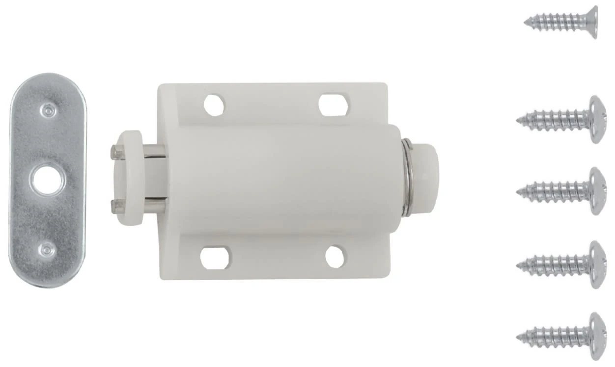 Hickory Hardware Pack Of (25) - 7/8" Center To Center Magnet Touch Cabinet Catch White 7 Hickory Hardware Pack Of (25) - 7/8" Center To Center Magnet Touch Cabinet Catch White - Image 5