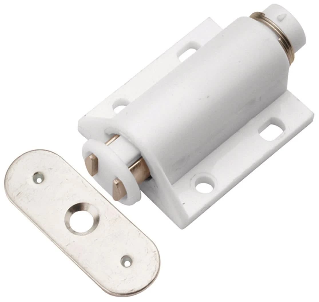 Hickory Hardware Pack Of (25) - 7/8" Center To Center Magnet Touch Cabinet Catch White 3 Hickory Hardware Pack Of (25) - 7/8" Center To Center Magnet Touch Cabinet Catch White