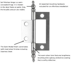 Hickory Hardware (10) Pairs - Surface Face Mount Self Mortise Cabinet Hinges - Total 20 Vintage Bronze 19 Hickory Hardware (10) Pairs - Surface Face Mount Self Mortise Cabinet Hinges - Total 20 Vintage Bronze -Cabinet Hardware Store hickory hardware p8294 10pack alternate image 3257