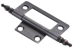 Hickory Hardware (10) Pairs - Surface Face Mount Self Mortise Cabinet Hinges - Total 20 Vintage Bronze