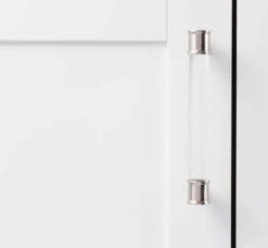 Hickory Hardware Midway 6-5/16 Inch (160mm) Center To Center Clear Acrylic Bar Cabinet Handle / Drawer Pull Crysacrylic With Satin Nickel 20 Hickory Hardware Midway 6-5/16 Inch (160mm) Center To Center Clear Acrylic Bar Cabinet Handle / Drawer Pull Crysacrylic With Satin Nickel -Cabinet Hardware Store hickory midway small
