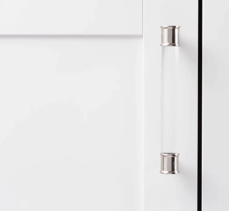 Hickory Hardware Midway 6-5/16 Inch (160mm) Center To Center Clear Acrylic Bar Cabinet Handle / Drawer Pull Crysacrylic With Satin Nickel 10 Hickory Hardware Midway 6-5/16 Inch (160mm) Center To Center Clear Acrylic Bar Cabinet Handle / Drawer Pull Crysacrylic With Satin Nickel - Image 8