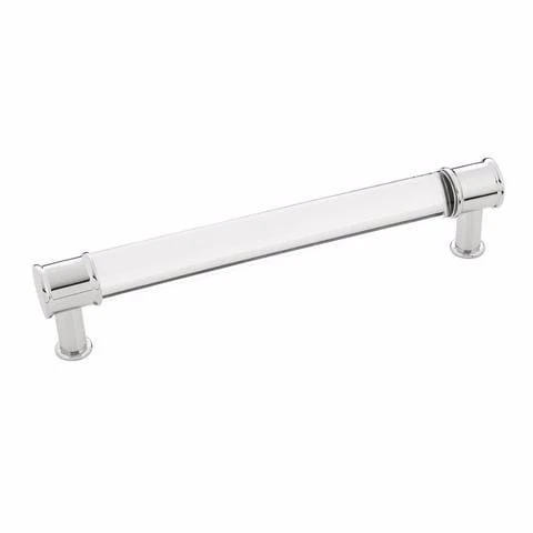 Hickory Hardware Midway 6-5/16 Inch (160mm) Center To Center Clear Acrylic Bar Cabinet Handle / Drawer Pull Crysacrylic With Satin Nickel 13 Hickory Hardware Midway 6-5/16 Inch (160mm) Center To Center Clear Acrylic Bar Cabinet Handle / Drawer Pull Crysacrylic With Satin Nickel - Image 11