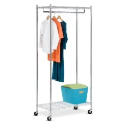 Honey-Can-Do Urban Garment Rack Chrome