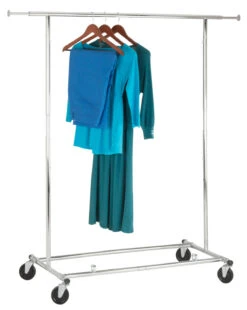Honey-Can-Do Collapsible Commercial Garment Rack Chrome