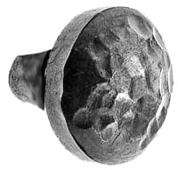 Acorn Manufacturing Iron Art 1-1/4 Inch Mushroom Cabinet Knob Black