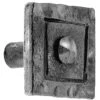 Acorn Manufacturing Iron Art 1-1/4 Inch Square Cabinet Knob Black -Cabinet Hardware Store ikebp 080610