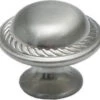 Jamison Collection 1-1/4 Inch Mushroom Cabinet Knob Satin Nickel -Cabinet Hardware Store jamison collection k81784sn 25pack 8857233