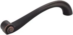 Jeffrey Alexander Duval 5-1/16" (128mm) Center To Center Old World Scroll Cabinet Handle / Drawer Pull Brushed Oil Rubbed Bronze