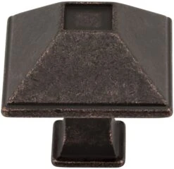 Jeffrey Alexander Tahoe 1-1/4 Inch Square Cabinet Knob Distressed Oil Rubbed Bronze -Cabinet Hardware Store jeffrey alexander 602s alternate image 1467