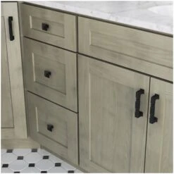 Jeffrey Alexander Tahoe 1-1/4 Inch Square Cabinet Knob Distressed Oil Rubbed Bronze -Cabinet Hardware Store jeffrey alexander 602s alternate image 1469