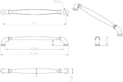 Jeffrey Alexander Chesapeake 12" Center To Center Classic Rustic Appliance Handle / Appliance Pull Brushed Oil Rubbed Bronze 25 Jeffrey Alexander Chesapeake 12" Center To Center Classic Rustic Appliance Handle / Appliance Pull Brushed Oil Rubbed Bronze -Cabinet Hardware Store jeffrey alexander 737 12 alternate image 1888