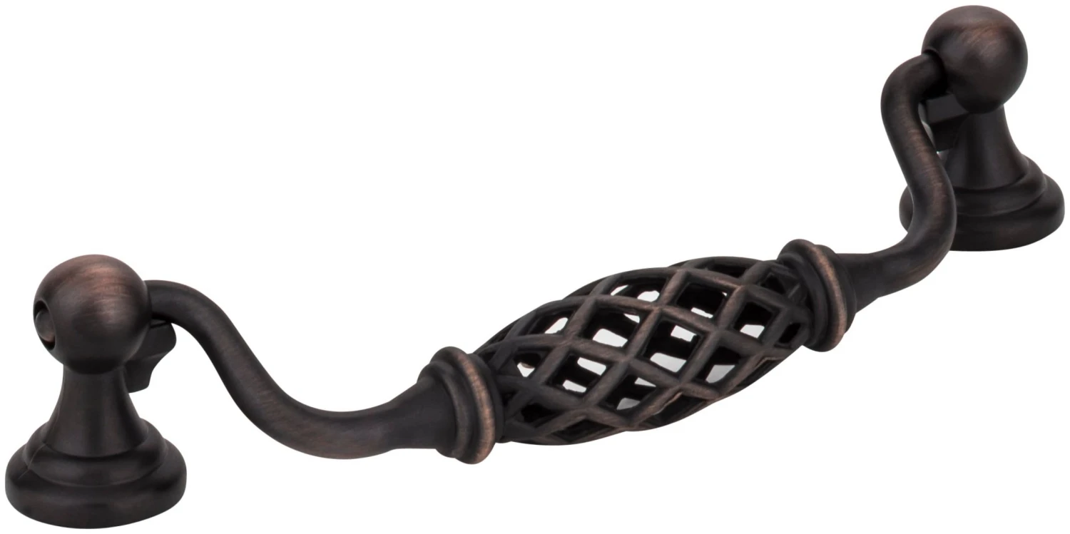 Jeffrey Alexander Tuscany 5-1/16" (128mm) Center To Center Drop Handle Birdcage Cabinet Handle / Drawer Pull Distressed Antique Silver 12 Jeffrey Alexander Tuscany 5-1/16" (128mm) Center To Center Drop Handle Birdcage Cabinet Handle / Drawer Pull Distressed Antique Silver - Image 10