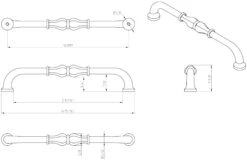 Jeffrey Alexander Bella 6-5/16 Inch Center To Center Handle Cabinet Pull Polished Nickel 23 Jeffrey Alexander Bella 6-5/16 Inch Center To Center Handle Cabinet Pull Polished Nickel -Cabinet Hardware Store jeffrey alexander 818 160 alternate image 2188