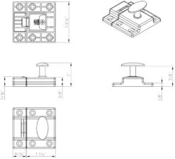 Jeffrey Alexander 1-3/4 Inch Mechanical Cabinet Latch And Strike Plate Polished Nickel 19 Jeffrey Alexander 1-3/4 Inch Mechanical Cabinet Latch And Strike Plate Polished Nickel -Cabinet Hardware Store jeffrey alexander cl101 alternate image 2928