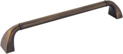 Jeffrey Alexander Cordova 12" Center To Center American Colonial Reeded Appliance Handle / Appliance Pull Brushed Oil Rubbed Bronze -Cabinet Hardware Store jeffrey alexander z281 12absb 9427911