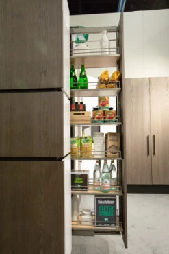 Kessebohmer Dispensa Series 17" Trays For 31-1/2" To 47-1/4" Small Cabinet Pull Out Kit Chrome / White 18 Kessebohmer Dispensa Series 17" Trays For 31-1/2" To 47-1/4" Small Cabinet Pull Out Kit Chrome / White -Cabinet Hardware Store kessebohmer dsp s17 kit alternative image 318