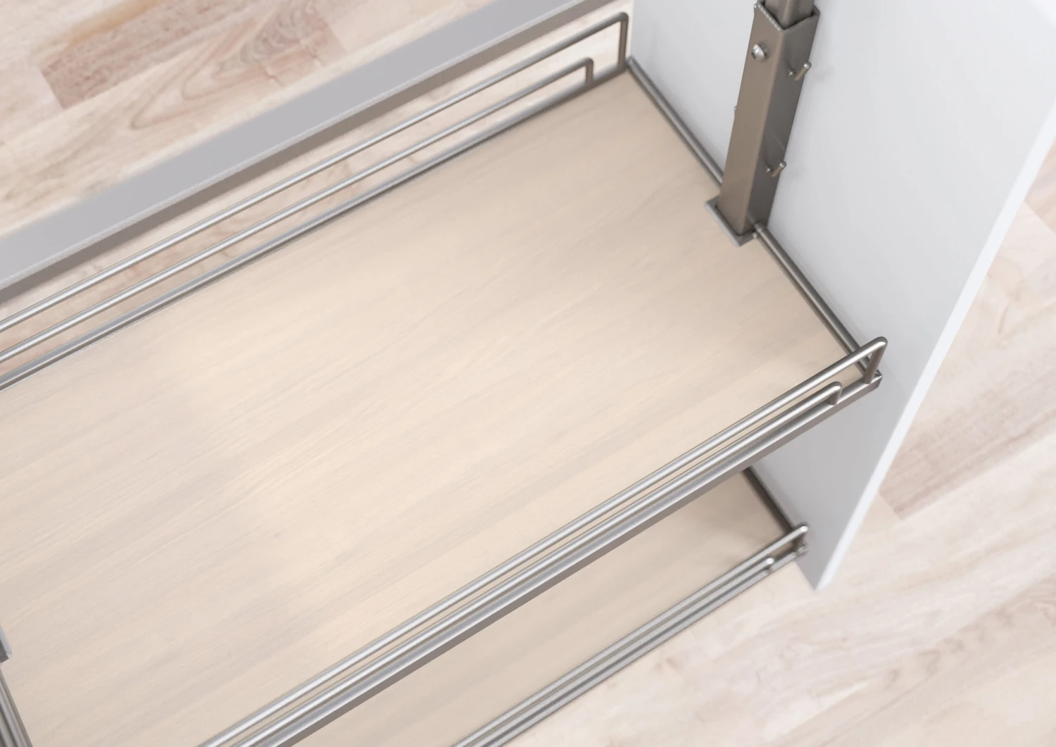 Kessebohmer 17 Wide Trays For 20" To 28" Base Pull Out Cabinet Kit Champagne / Maple 6 Kessebohmer 17 Wide Trays For 20" To 28" Base Pull Out Cabinet Kit Champagne / Maple - Image 4