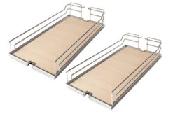 Kessebohmer 17 Wide Trays For 20" To 28" Base Pull Out Cabinet Kit Champagne / Maple 28 Kessebohmer 17 Wide Trays For 20" To 28" Base Pull Out Cabinet Kit Champagne / Maple -Cabinet Hardware Store kessebohmer short base17 kit alternative image 571