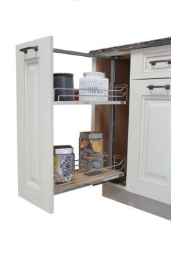 Kessebohmer 17 Wide Trays For 20" To 28" Base Pull Out Cabinet Kit Champagne / Maple 31 Kessebohmer 17 Wide Trays For 20" To 28" Base Pull Out Cabinet Kit Champagne / Maple -Cabinet Hardware Store kessebohmer short base17 kit alternative image 574