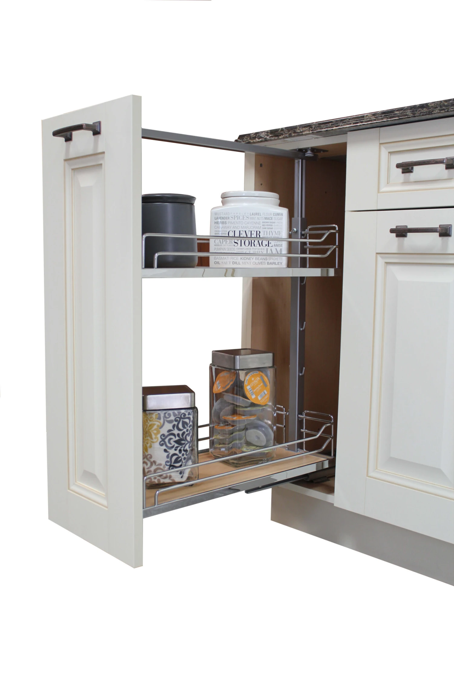 Kessebohmer 17 Wide Trays For 20" To 28" Base Pull Out Cabinet Kit Champagne / Maple 15 Kessebohmer 17 Wide Trays For 20" To 28" Base Pull Out Cabinet Kit Champagne / Maple - Image 13