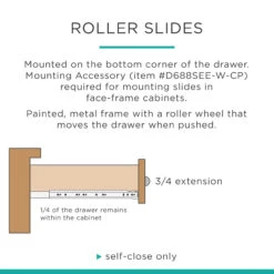 Liberty Hardware 14 Inch Full Extension Side Mount Ball Bearing Drawer Slide With 50 Pound Lbs. Weight Capacity, Self Close And Soft Close - Pair N/A -Cabinet Hardware Store liberty hardware 941405 alternate view 4