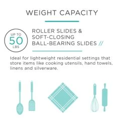 Liberty Hardware 14 Inch Full Extension Side Mount Ball Bearing Drawer Slide With 50 Pound Lbs. Weight Capacity, Self Close And Soft Close - Pair N/A -Cabinet Hardware Store liberty hardware 941405 alternate view 8