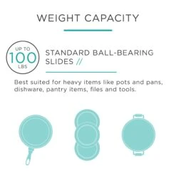 Liberty Hardware 14 Inch Full Extension Ball Bearing Drawer Slide With 100 Pound Lbs. Weight Capacity - Pair Zinc Plated -Cabinet Hardware Store liberty hardware d80614c w alternate view 106