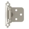 Liberty Hardware Traditional Steel Self-Closing Overlay Hinge (Sold As Set Of 2) - 10 Pack Matte Nickel -Cabinet Hardware Store liberty hardware h0103av sn o2 10pack 8857233