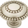 Liberty Hardware Beaded 1-1/2 Inch Mushroom Cabinet Knob Satin Nickel -Cabinet Hardware Store liberty hardware pbf808c sn c 10pack 8857233