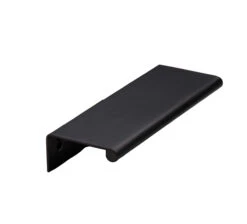 Linnea 304 Grade Stainless Steel 7-1/16 Inch Center To Center Finger Cabinet Pull Satin Black