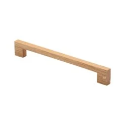 Manzoni Designer Wood 8-13/16" Center To Center Natural Wood Modern Handle Cabinet Pull Oak