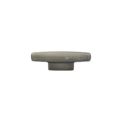 Manzoni Cleat 4-1/4 Inch Bar Cabinet Knob From The Industrial Collection Burnished Brass