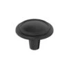 Miseno Bella 1-1/4 Inch Mushroom Cabinet Knob - Pack Of 10 Matte Black -Cabinet Hardware Store miseno mckbk2125fb10 5129969