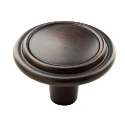 Miseno Bella 1-1/4 Inch Mushroom Cabinet Knob - Pack Of 10 Matte Black -Cabinet Hardware Store miseno mckbk2125orb10 5129969