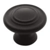Miseno Greenwich 1-5/16 Inch Mushroom Cabinet Knob - Pack Of 10 Matte Black 2 Miseno Greenwich 1-5/16 Inch Mushroom Cabinet Knob - Pack Of 10 Matte Black -Cabinet Hardware Store miseno mcktk1131fb10 5129969