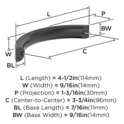 Miseno Broadway 3-3/4 Inch Center To Center Arch Cabinet Pull - Pack Of 10 Polished Chrome 11 Miseno Broadway 3-3/4 Inch Center To Center Arch Cabinet Pull - Pack Of 10 Polished Chrome -Cabinet Hardware Store miseno mcpbp1375 10pk alternate image 659
