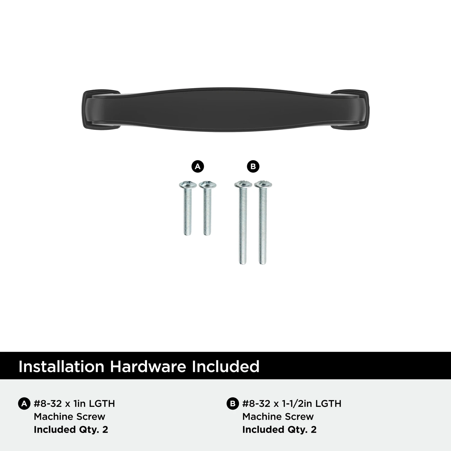 Miseno Guynn 3 Inch Center To Center Handle Cabinet Pull - Pack Of 10 Matte Black 6 Miseno Guynn 3 Inch Center To Center Handle Cabinet Pull - Pack Of 10 Matte Black - Image 4