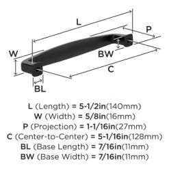 Miseno Guynn 5-1/16 Inch Center To Center Handle Cabinet Pull - Pack Of 10 Brushed Oil Rubbed Bronze -Cabinet Hardware Store miseno mcptp3506 10pk alternate image 1009