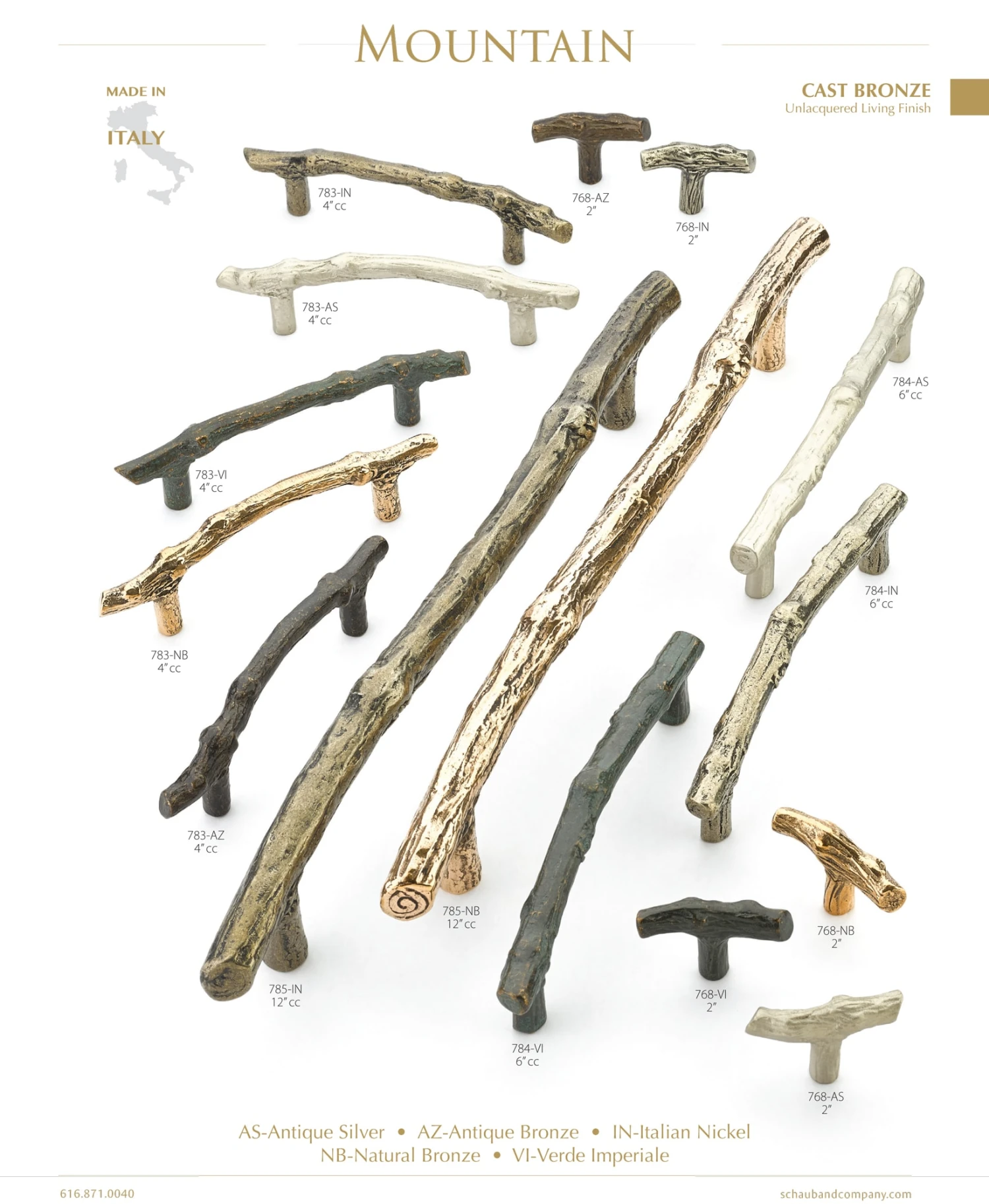 Schaub And Company Mountain 12" Center To Center Rustic Lodge Branch Handle Appliance Pull - Made In Italy - Solid Bronze Antique Silver 7 Schaub And Company Mountain 12" Center To Center Rustic Lodge Branch Handle Appliance Pull - Made In Italy - Solid Bronze Antique Silver - Image 5